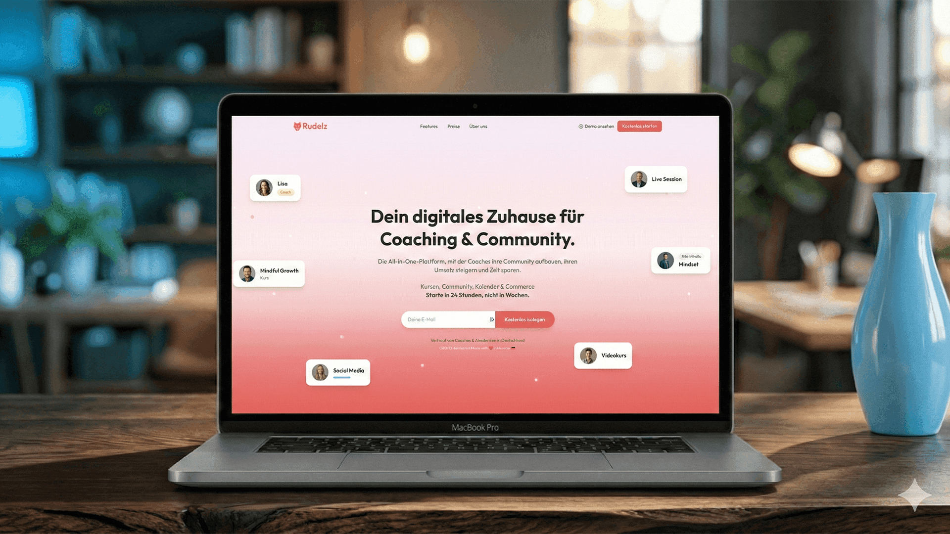 Rudelz SaaS-Plattform Dashboard